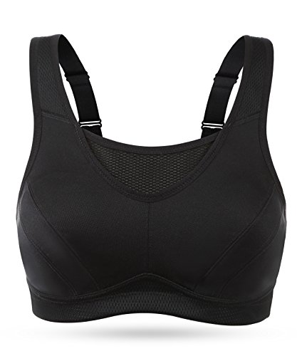 Image of Wingslove High Impact Sports Bras for Women Plus Size Non Padded Wirefree Workout Bra Bounce Control