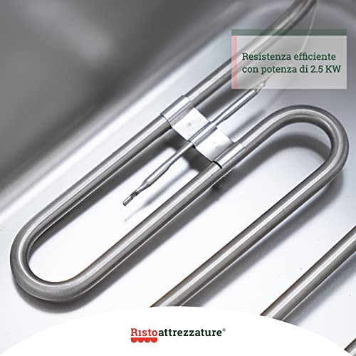 Friggitrice Elettrica Singola Vasca, Professionale...