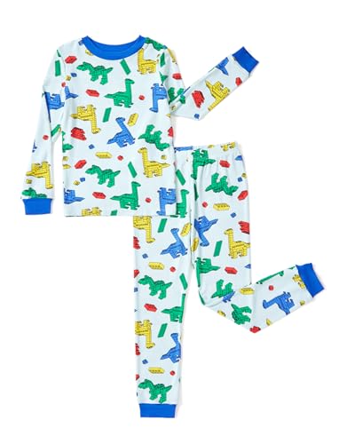 Image of PATPAT Toddler & Kids Pajama Sets with Bamboo Viscose, Snug Fit Pjs for Girls, All-Season Comfort Sleepwear, Ages 2-12 Years