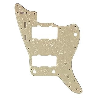 Pickguard pour guitare Fender US Jazzmaster 4 plis Blanc ivoire nacré - Les Beatles, Paul McCartney, John Lennon, RIngo Starr, George Harrison