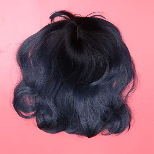 Lurrose Peruca sexy de cabelo longo encaracolado Acessórios de cabelo elegantes Capa de peruca requi