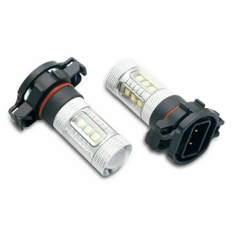 Coppia di lampadine fendinebbia LED 12V 80W H16 PS19W 5202 super luminose 6500K Canbus senza errori, luci diurne, luce bianca