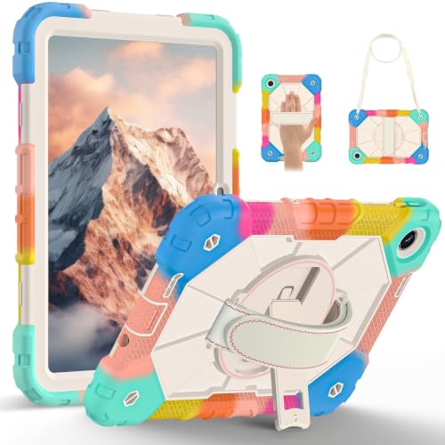Coque Xiaomi Redmi Pad SE 9.7 anti-choc avec support rotatif et bandoulière