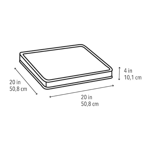 Red Hadrian Tile Replacement Cushion 20 X 20 X 4 In (Set Of 2 Shipped In Re-Sealable Vacuum Storage Bag) For Outdoor Patio Furniture #TOP5