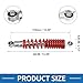A ABSOPRO Motorcycle Rear Suspension Shock Durable Adjusting 310mm for 50cc 70cc 90cc 125c Most Motorcycles ATV Mopeds Dirt Bikes Race Bike Metal Red 1 Pair