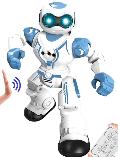 Image of Magicwand R /C Rechargeable Gesture Sensing,Dancing & Programmable Robot for Kids with Lights & Sound【White】【Pack of 1】