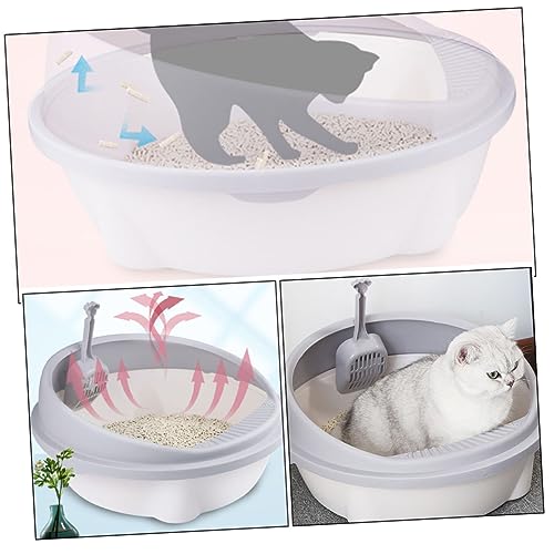 GANAZONO 1 Conjunto Caixa Areia Para Gatos Tapete Areia Para Gatos Maca Gato Ao Ar Livre Caixas Caix