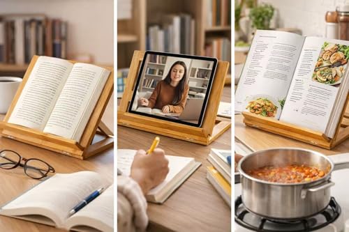 Support de lecture ajustable au bureau ou en cuisine pour tablette - 4