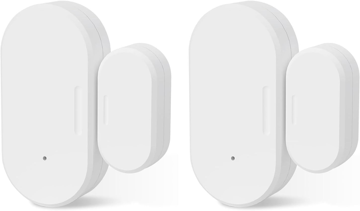Zigbee Door Sensor 2 Pack, Mini Smart Door Sensor, Home Automation, Kid Safety, Compatible with SmartThings, Alexa, Home Assistant, Aeotec, Hubitat, Homey with Build-in Zigbee Hub, Hub Required