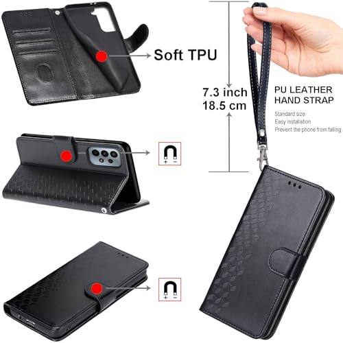 Funda de piel para Honor Magic5 Lite y X9A con acabado elegante premium 3