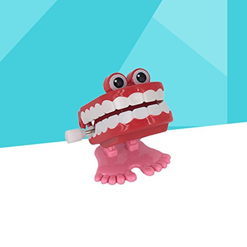Novelty Funny Vibrating Wind Up Toys Walking Wind Up Teeth With Eyes Feet Decor For Celebration Party #TOP3
