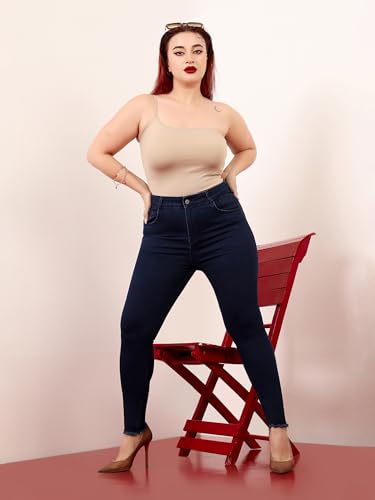 Image of Miss Chase A+ Women's Bootcut High Rise Regular Length Stretchable Denim Jeans