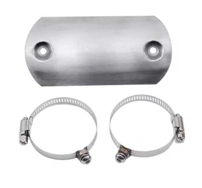 Cubierta de protección térmica para escape de moto que evita quemaduras