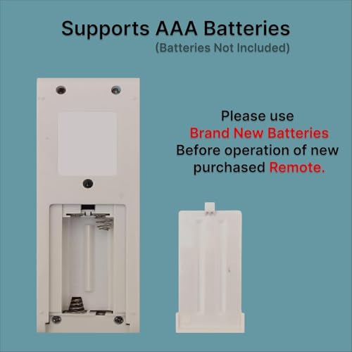 Image of BLACKSHEEP Compatible with Voltas AC Remote Replacement for 1, 1.5, 2 ton Split /Window Air Conditioner - Please Match The Original Remote (AC 18)
