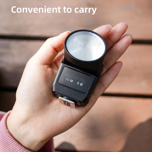 Pyhodi Micro Cámara Flash, Gn8 6500k CRI97 Película Digital DSLR Linterna Portátil Montaje de Zapatilla de Calzado Caliente Luz de Relleno Externo F02, Camera Mini Linterna - imagen 4