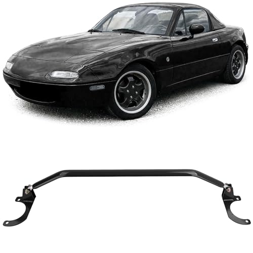 Aluminium Domstrebe Schwarz vorne 3tlg verstellb für Mazda MX-5 NA NB 1989-2000