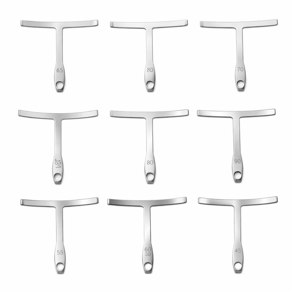 Guitar Radius Gauge, Universal Guitar Gauge Tool, 9 Pcs Guitar Understring Radius Gauge for Guitar Repair and Maintenance Guitar Radius Gauge Musical Instrument Accessories