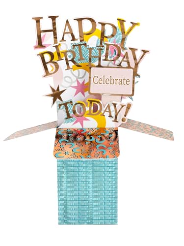 Clever Cube Happy Birthday Today Magical Birthday Wishes Pop Up Greeting Card CU003