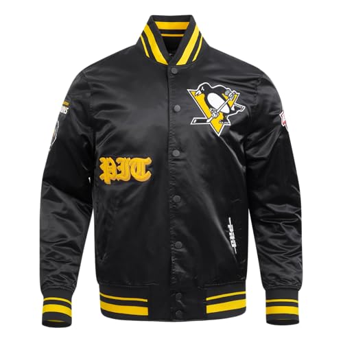 Image of Pro Standard Mens NHL Old English Satin Jacket