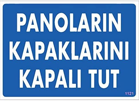 Panolar n Kapaklar n  Kapal  Tut Levhas  25x35 KOD1121