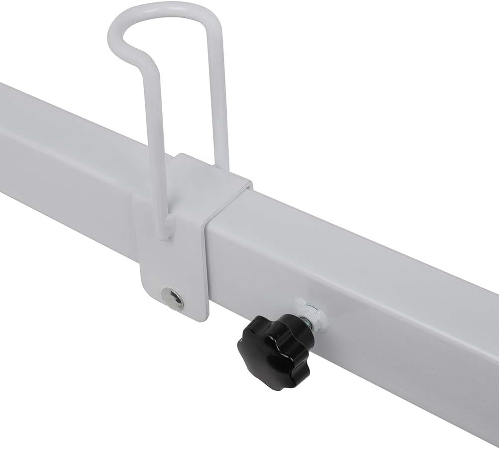 ECCPP Adjustable Van Ladder Rack Hightop 2 Bars Roof Rack fit for 96-18 for Chevy Express with Rain Gutters Heavy-Duty Steel Pickup Truck Ladder Rack 700Lb Universal Lumber Utility