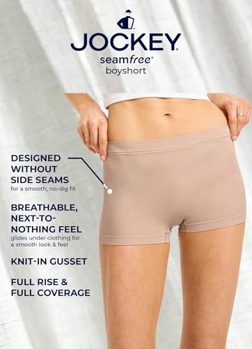 Jockey Women's Underwear Seamfree Boyshort3