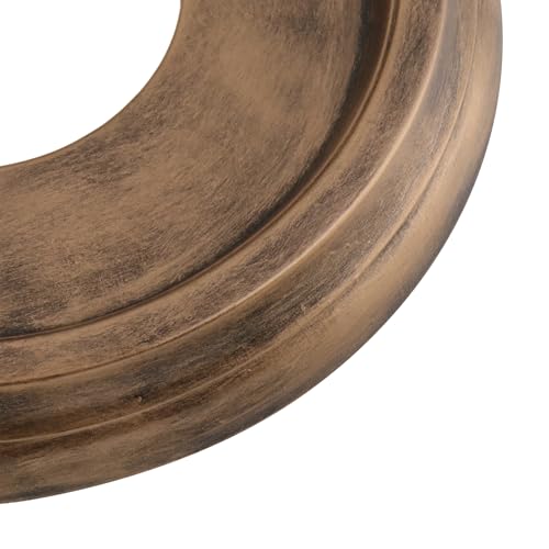 Image of PU Ceiling Medallions 2Pcs, 9.84 Inches x 3.8 Inches, Bronze Tone | Split Type, Fits 3.8 Inches Canopy, European Vintage Carving Style, Synthetic Foam Construction for Easy Installation