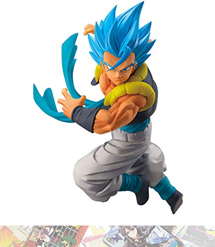 Super Saiyan God SS Gogeta: 17cm Ban Presto Chosenshi Retsuden Statue Figurine Vol.5 Bundled with 1 A.C.G. Trading Card (19938)