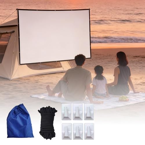 Pantalla Manual para Proyector 100 Pulgadas 16:9 miniatura 1