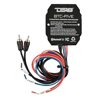 DS18 BTC-Five Universal Wireless Bluetooth 5.3 Audio Receiver, Long Range Up to 130 feet, Water Resistant, iOS and Android Compatible