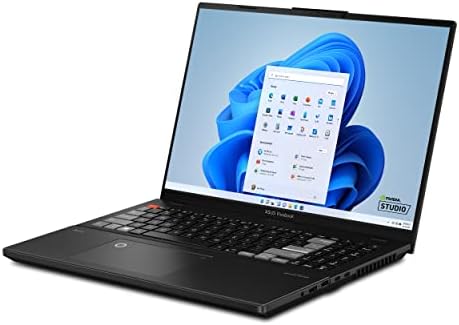 ASUS Vivobook Pro 16X OLED Laptop, 16” 16:10 OLED Display, Intel Core i9-13980HX CPU, NVIDIA GeForce RTX 4070 GPU, 16GB RAM, 1TB SSD, Windows 11 Home, 0°Black, K6604JI-ES96 - Thumbnail 4