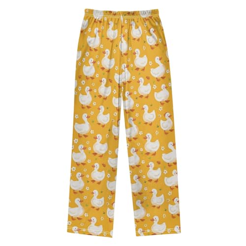 White Ducks Pajama Pants Pajamas Bottoms Soft Sleep Pjs Lounge Pants S