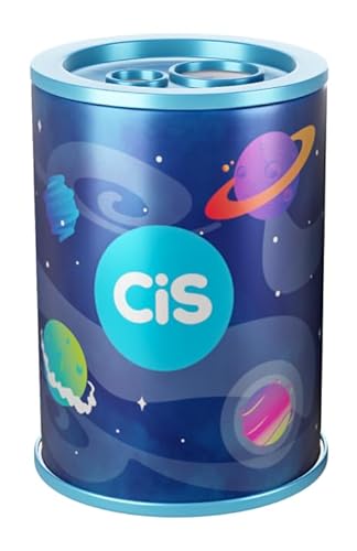 CIS Apontador Lata 500 - Azul - Blister com 1 unidade