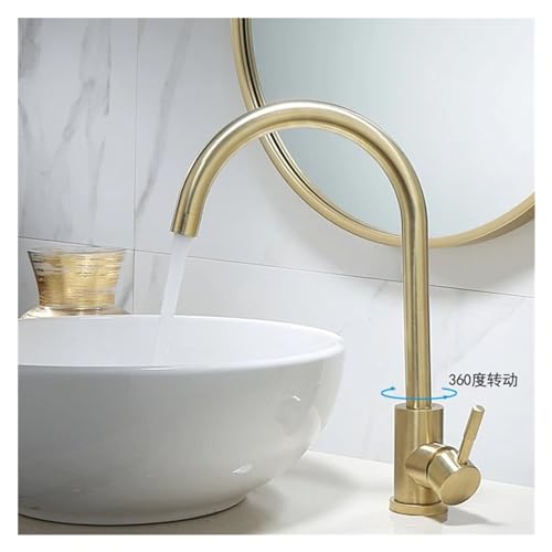 Robinet de cuisine en acier inoxydable brossé durable et chic - 5