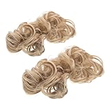 TOGEVAL 2stücke Dutt-haarteil Für Damen Gewelltes Chignon-accessoire Dutt-extensions Für Alltag Partys Und Hochzeiten Leicht Anzuwendendes Haarverlängerungssystem Für Unordentliche