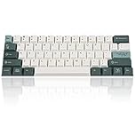 Guffercty kred 61-Key PBT Cherry Profile Keycaps 60 Percent Dye-sub with 6.25U Space Bar for Cherry MX Switch for 60% Mechanical Gaming Keyboard, Only Keycaps (72-Key Botanical)