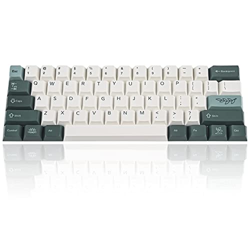 Copritasti in polibutilentereftalato (PBT), con sublimazione del colore, barra spaziatrice da 6,25 u, per tastiere meccaniche 60% a 61 tasti da gaming (solo copritasti, 72 pezzi, Botanical Copritasti in polibutilentereftalato (PBT), con sublimazione del colore, barra spaziatrice da 6,25 u, per tastiere meccaniche 60% a 61 tasti da gaming (solo copritasti, 72 pezzi, Botanical