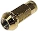 Dorman 713-385K Gold Open End Knurled Wheel Nuts Compatible with Select Models, 20 Pack