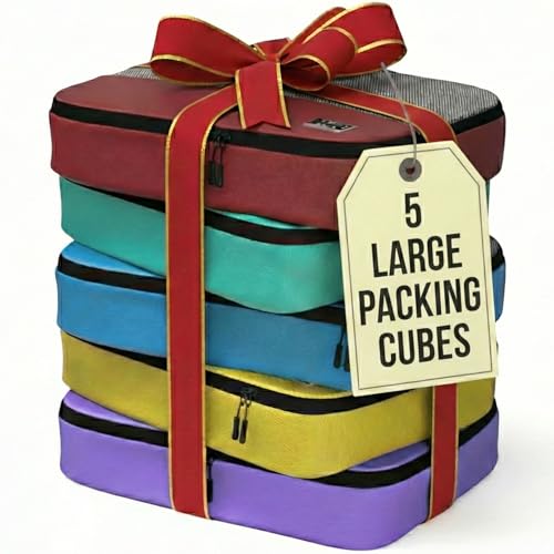Large Packing Cubes for Travel - 5pc Packing Cubes for