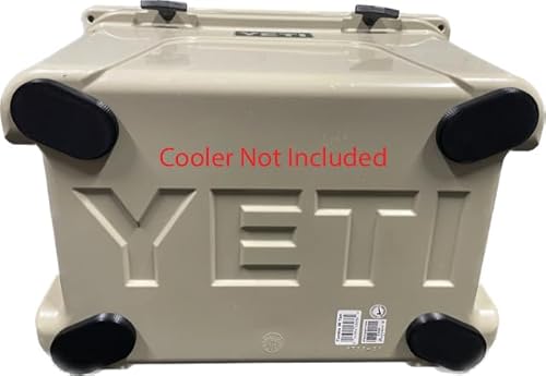 Sliding Feet for Yeti Tundra Cooler (Black) Set of 4