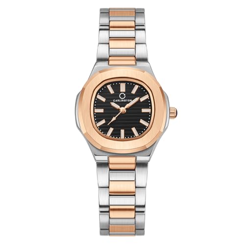 Image of Carlington Diva Series Analog Women Wrist Watches with Stainless Steel Chain Strap | Premium Fashion Watches for Ladies | CT - 102