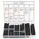 NIYATA 450 Stück Kerbstifte Sortiment,Spannstift Hohlsplinte Set,Hohl Federstifte,Geschlitzte Federstifte Sortimentskasten Spannstifte Edelstahl M2/M3/M4/M5/M6/M7/M8/M10