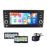 Hexinex Android 15 Autoradio 1 DIN per Fiat Grande Punto (2005-2012) 6,86" Car Radio con Bluetooth Wireless CarPlay Android Auto WIFI GPS FM RDS Comandi al volante Telecamera posteriore (4GB+64GB)