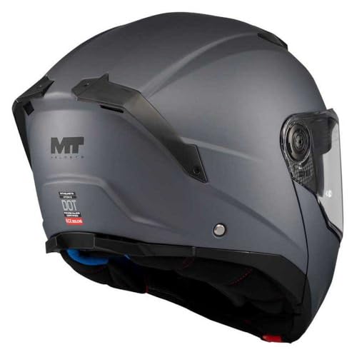 Casque MT Atom 2 SV Pure A2 Mate XL modulable noir pour moto - 2