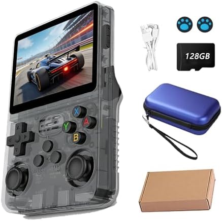 GOGOCAT Console de video game portátil R36S Retro de 128 GB,r36s ...