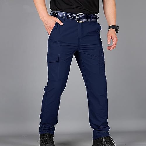 Men's Tactical Pants, Water Resistant Cargo Pants, Lightweight Work Hiking Pants, Outdoor Athletic Military Army Pants2