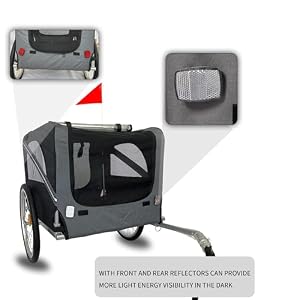 Outdoor Heavy Duty Foldable Utility Pet Stroller, Dog Carriers Bicycle Trailer for Outdoor Adventures with Weatherproof Protection Outdoor Heavy Duty Foldable Utility Pet Stroller, Dog Carriers Bicycle Trailer for Outdoor Adventures with Weatherproof Protection