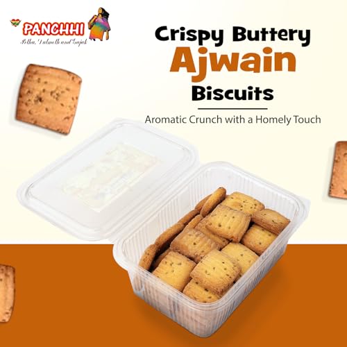 Image of Panchhi Ajwain Biscuits 345 Gram Buttery and Crispy Biscuits Made with Refined Wheat Flour Pure Butter and Milk Solids Delicious Snack with Flavorful Carom Seeds (6 Month Shelf Life)