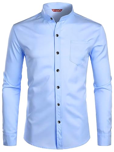 Image of Men's Slim Fit Beige Color Cotton Blend Casual Shirt