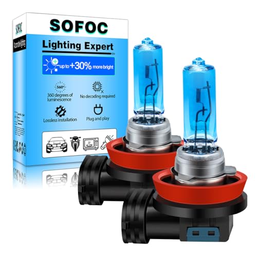 SOFOC H9 12V 65W Halogen Bulb 2000LM White Headlight High/Low